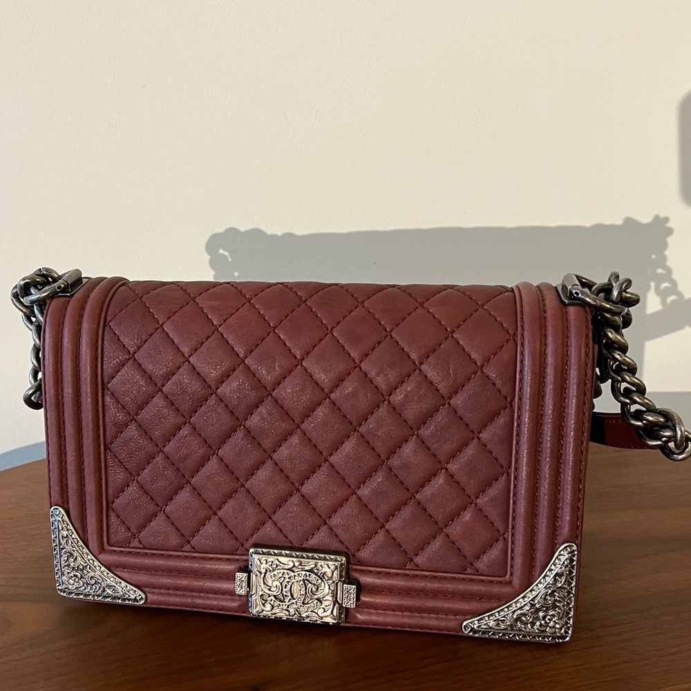 Vintage BOY CHANEL Handbag / Wine